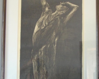 Lori Belilove etching by Jaxon Flores LARGE