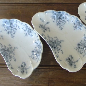 Bone dishes set by W.H. Grindley England fine porcelain Arabic pattern