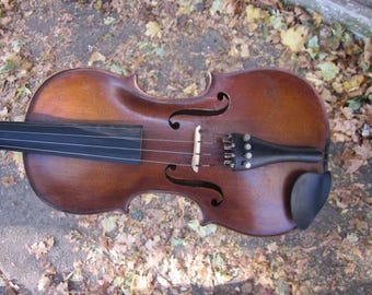 Violino 4/4 de Frederich August Glass, cópia de Stradivarius assinada
