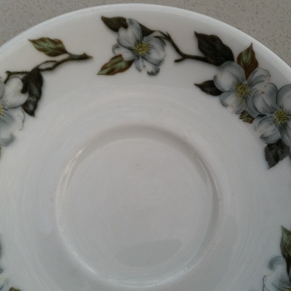 Shenango DOGWOOD restaurant china saucers Rim Rol Wez Roc 1960s