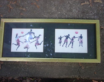 Halessi dancers  art prints 2 in one frame by Ed Hale