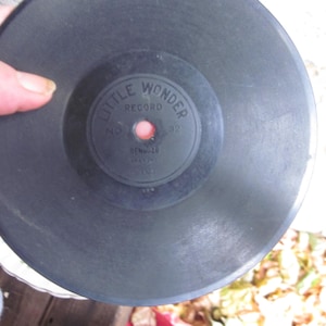 May include: A black vinyl record with a label that reads "Little Wonder Record No. 32".