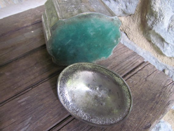 Silver plate cache etched - image 5