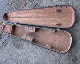 Antieke houten vioolkoffer