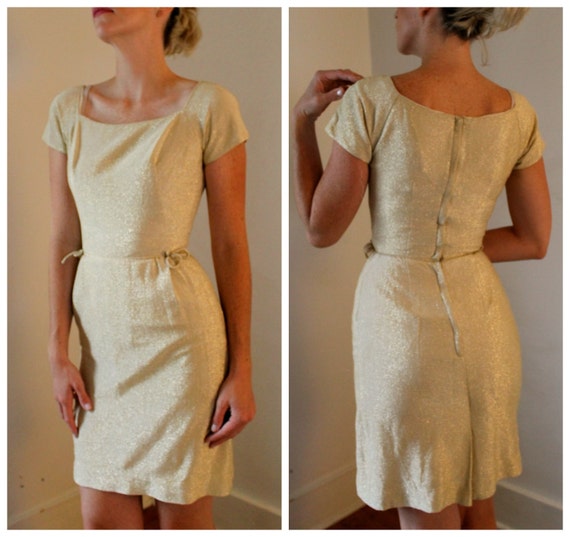 green emerald velvet dress 1950s Gold Rose Wiggle Dress – Cats Like Us