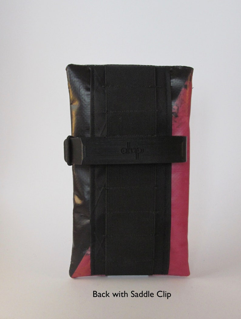 Pink and Black Multi-use Saddle BagEssentials CaseTool PouchHandbag