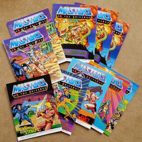 Masters of the Universe Mini Comics by Mattel 1986