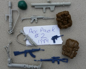 GI Joe Battle Gear Accessory Pack #3 Firefly MACHINE GUN rifle Vtg weapon 1985