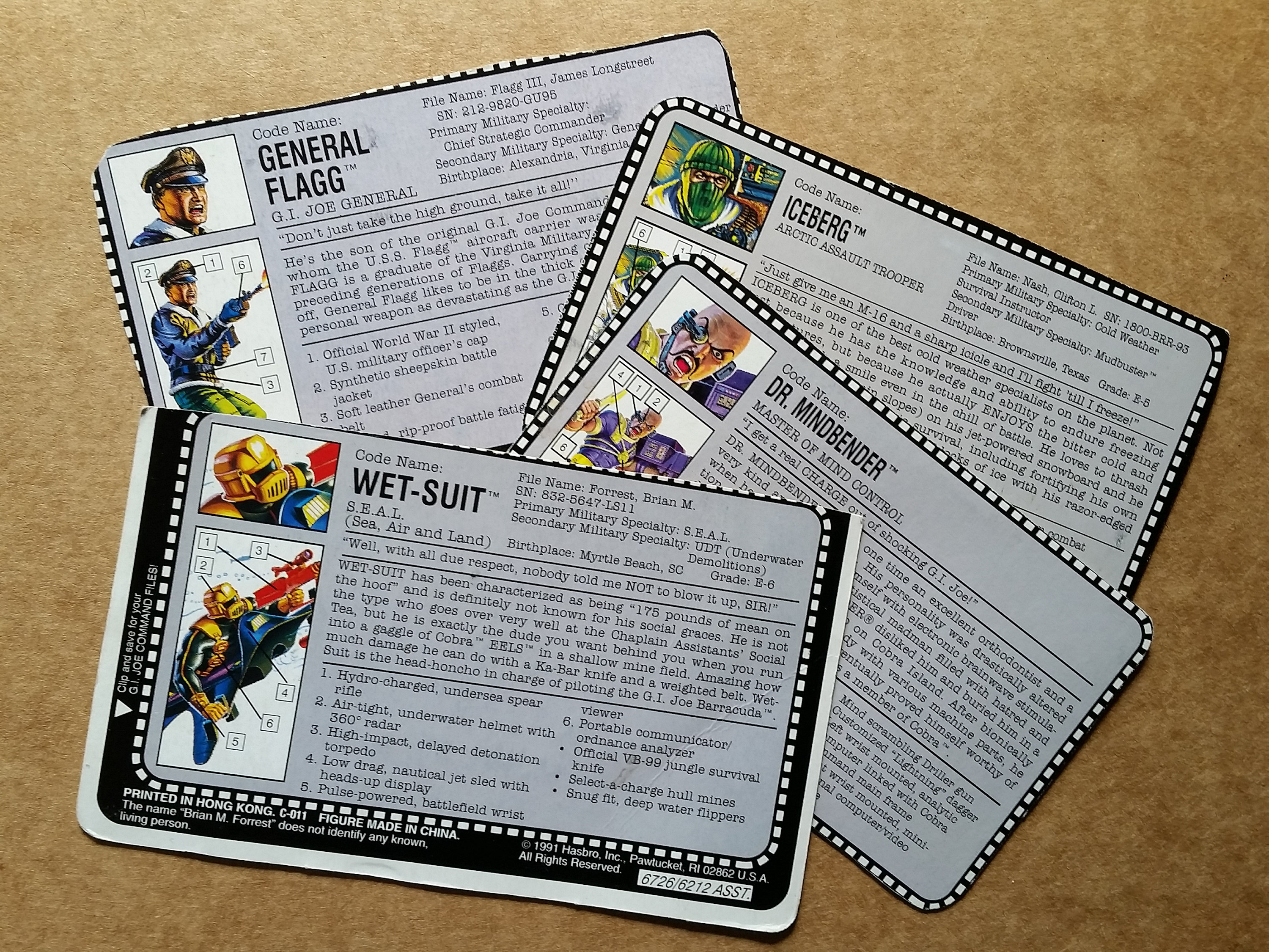 Gi Joe File Cards Series 11 12 Arah By Hasbro 1992 1993 Etsy