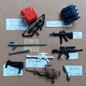 GI Joe parts 1988-89 for Hasbro action figures