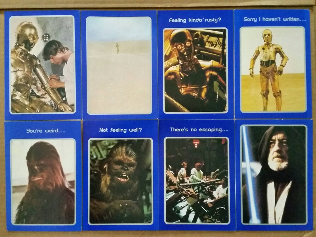 Star Wars Greeting Cards by Drawing Board 1977 - Etsy
