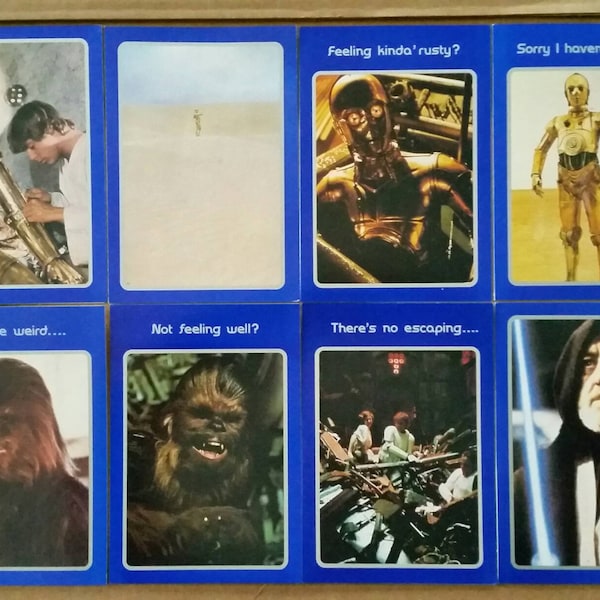 Star Wars greeting cards by drawing board 1977