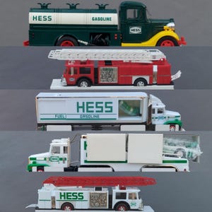&quot;Hess Trucks 1985 bis 1989 Feuerwehrauto Bank &quot;&quot;Erster&quot;&quot; LKW oder Rennfahrer OHNE BOXEN.&quot;