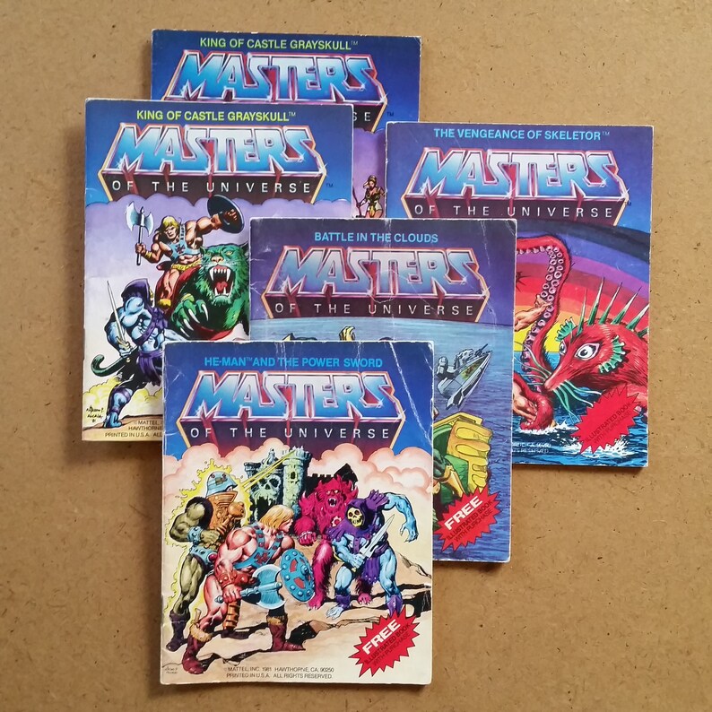 Masters of the Universe Mini Comics by Mattel 1982 | Etsy