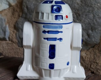 Star Wars R2D2 Salt Pepper Shaker Sigma Ceramic NOS - Etsy