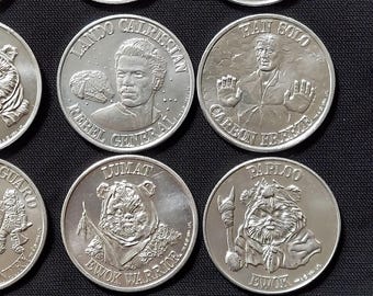 Star Wars the Power of the Force Coins by Kenner 1985 Potf - Etsy