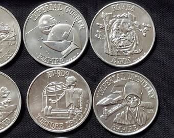 Star Wars the Power of the Force Coins by Kenner 1985 Potf - Etsy