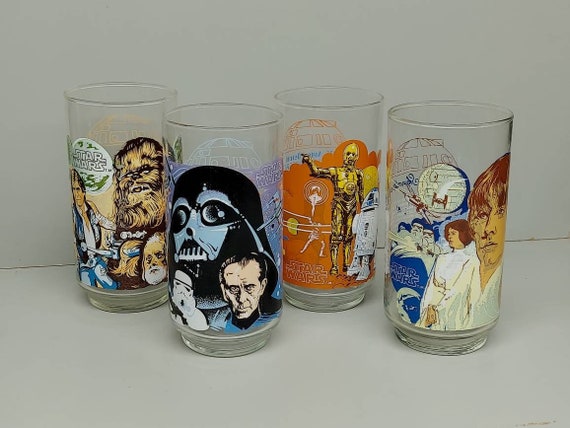 Star Wars Tumblers Drinking Glasses Burger King Promo 1977 - Etsy