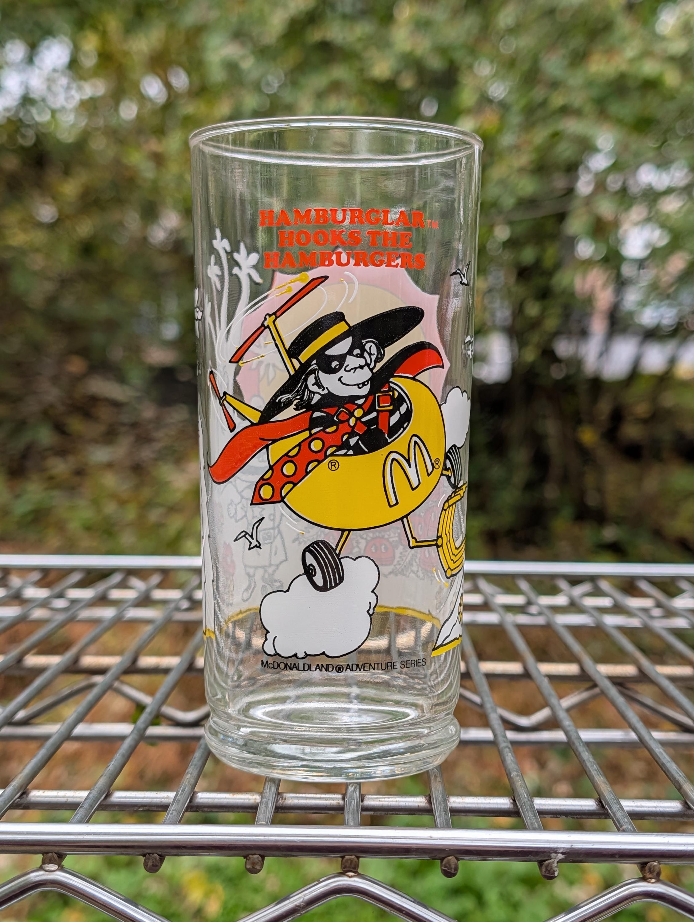 Mcdonalds Mcdonaldland Adventure Glass Drink Tumblers Glasses 1980