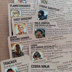 GI Joe File Cards Serie 3 ARAH von Hasbro 1984