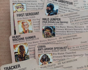 GI Joe File Cards Series 3 ARAH door Hasbro 1984