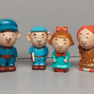 Buddy L school bus figures figurines driver kids set of 4
