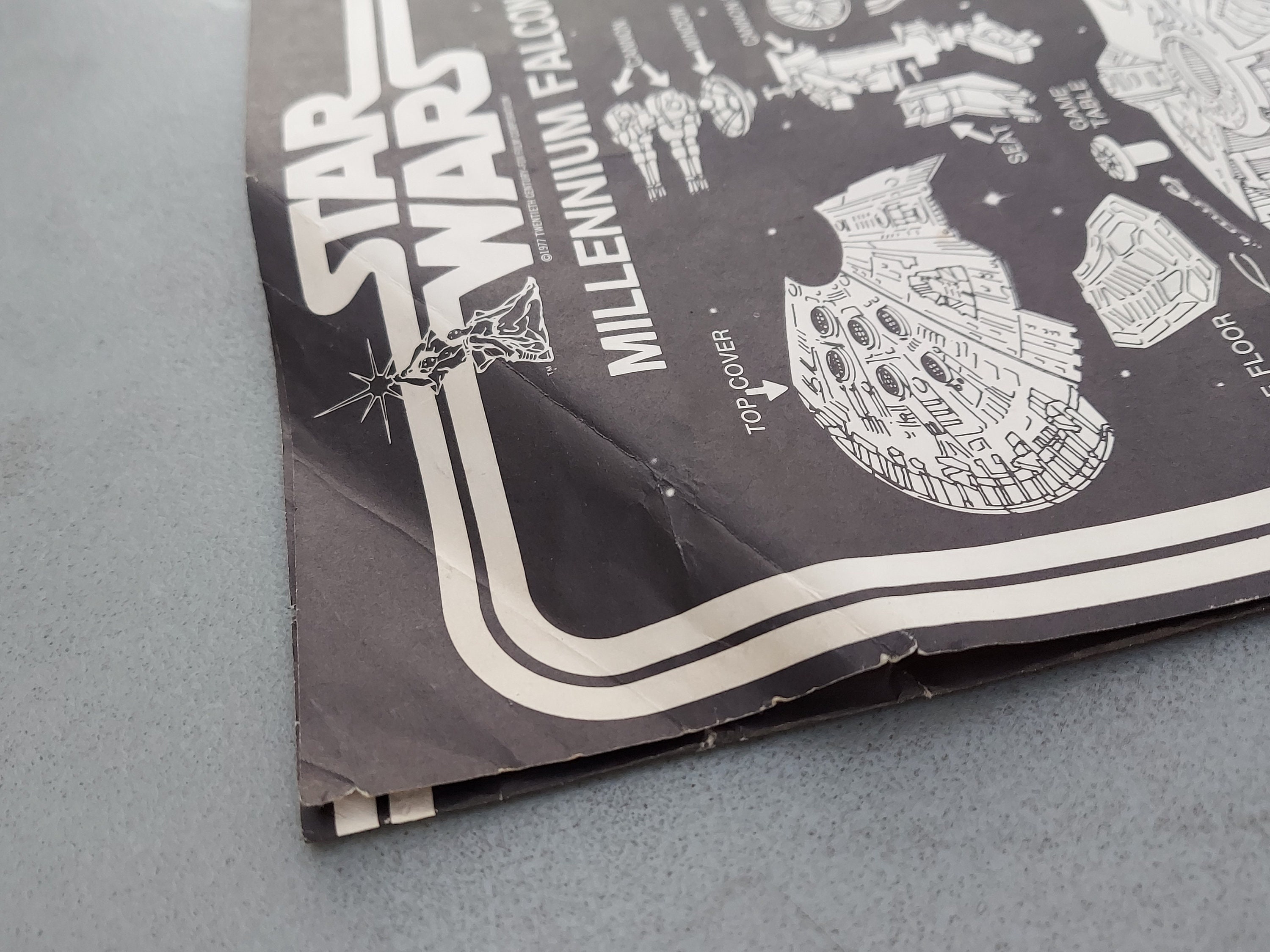 スターウォーズ ミレニアムファルコンの説明書とデカールステッカー