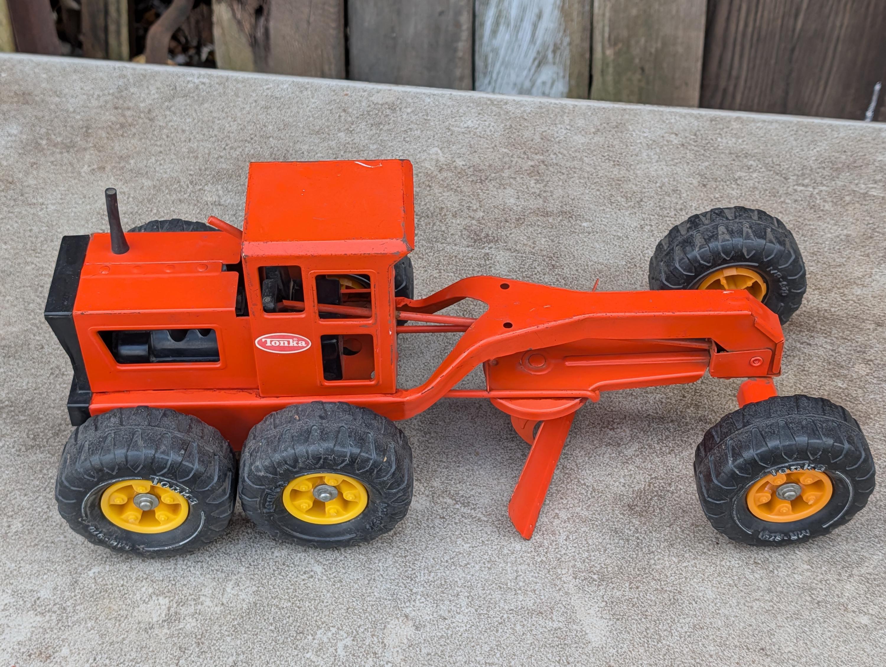 Tonka Road Grader Orange 1976-7 Model 2510 - Etsy
