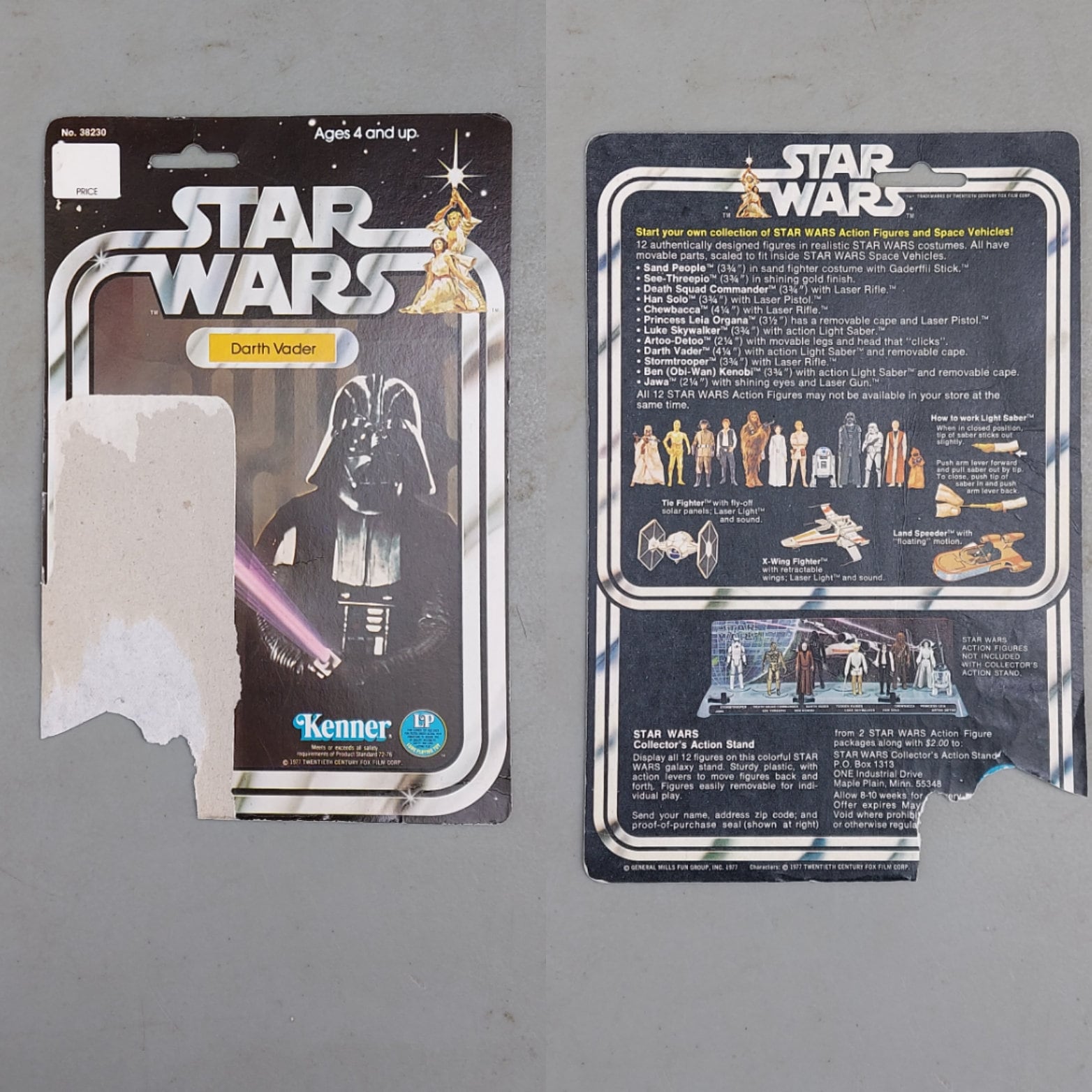 Star Wars 12 Back Cards Kenner 1978 (cut Pops) - Etsy