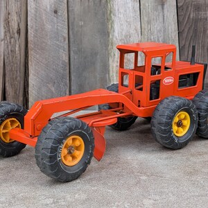 ポスラ? グレーダー ミニカー オレンジ （TONKA） Tonka Road Grader