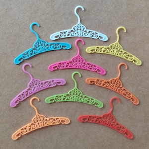 Barbie Francie script logo hangers 1960s mod original by Mattel