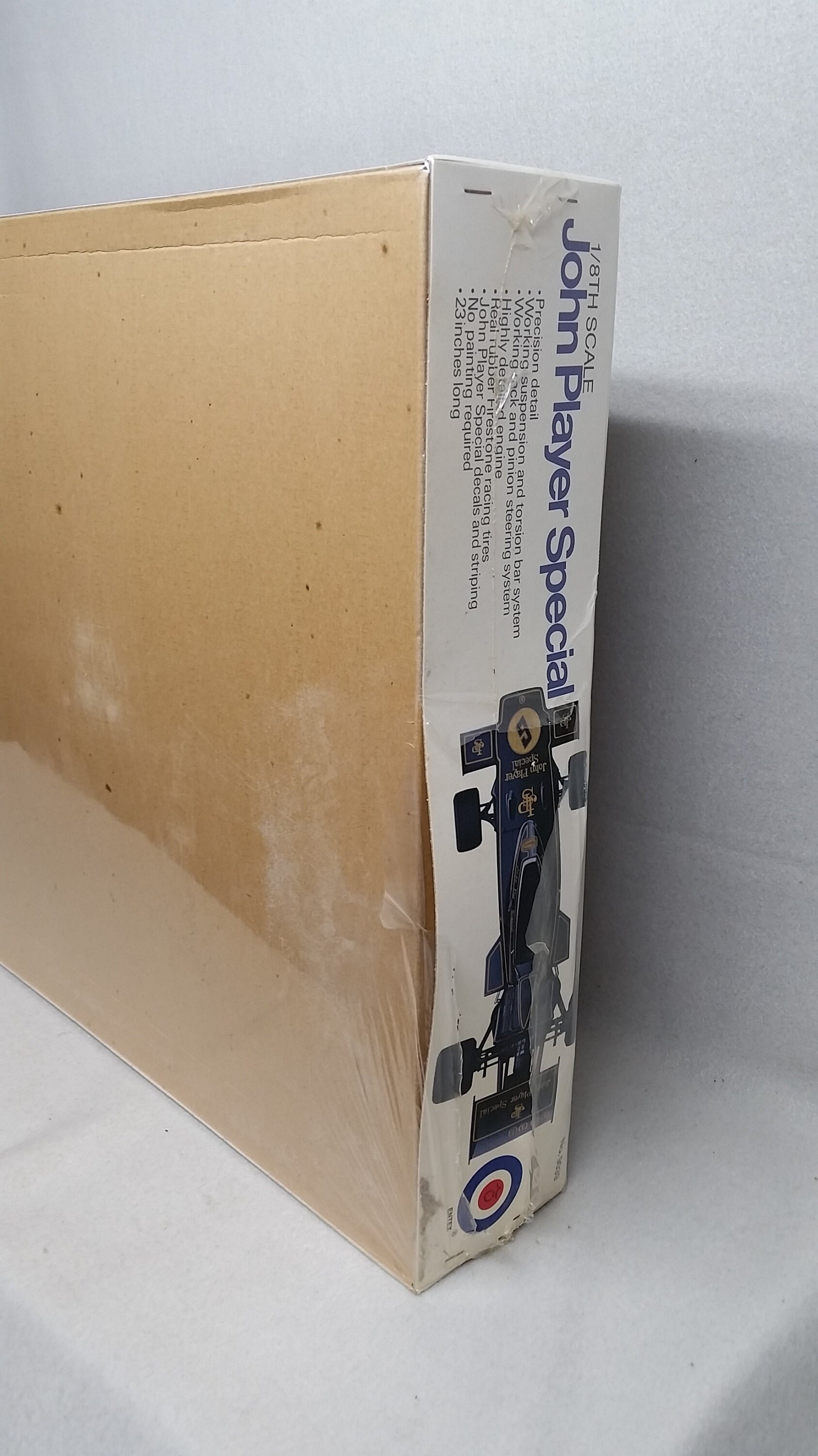John Player Special Lotus 1/8 Scale Model Kit 9039 by Entex SEALED