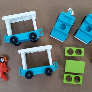 Fischerpreis 916 Spielen Familie Zoo SPARE PARTS 1980er Jahre kleine Menschen