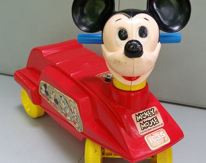 Mickey Mouse Ride on Toy by Empire Toys 1977 Etsy