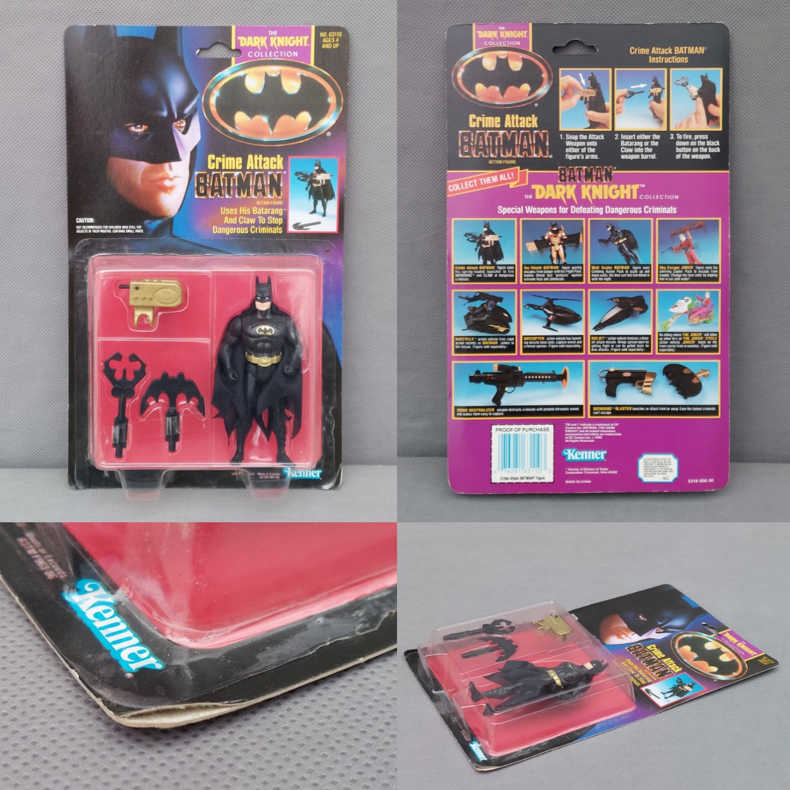 Lot figurines vintage batman Kenner animated series et legend