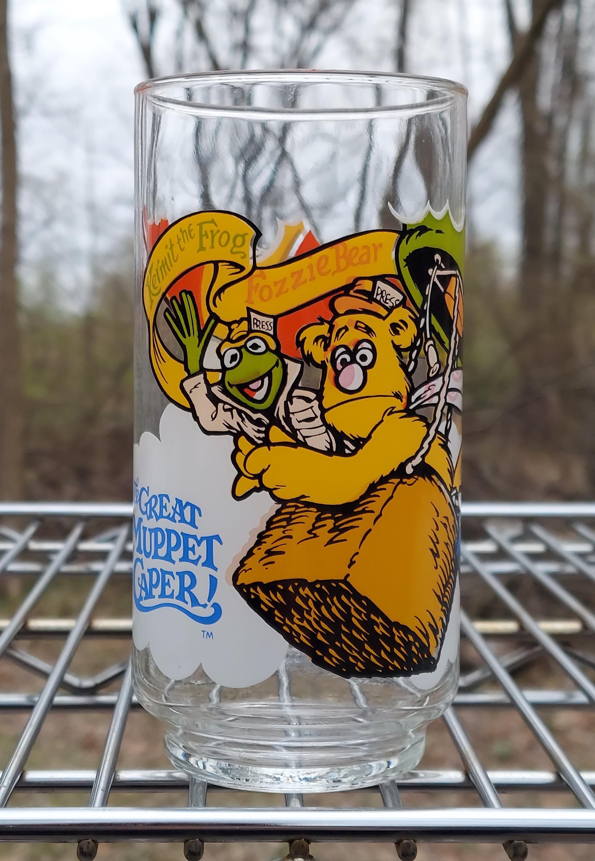 Great Muppet Caper Mcdonalds Collector Series Glass Drink Tumblers