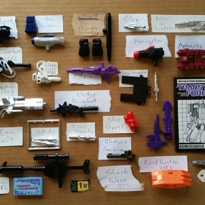 Transformers SPARE PARTS G1 by Hasbro 1984-86