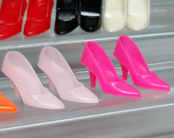 Vintage Barbie Red Spike Closed Toe Heels Rare - Etsy