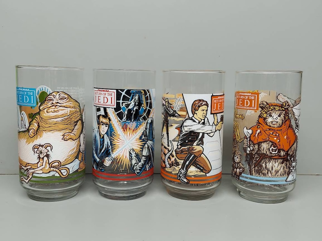 Star Wars Return of the Jedi Tumblers Drinking Glasses Burger King