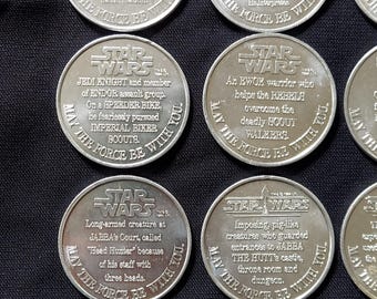 Star Wars the Power of the Force Coins by Kenner 1985 Potf - Etsy
