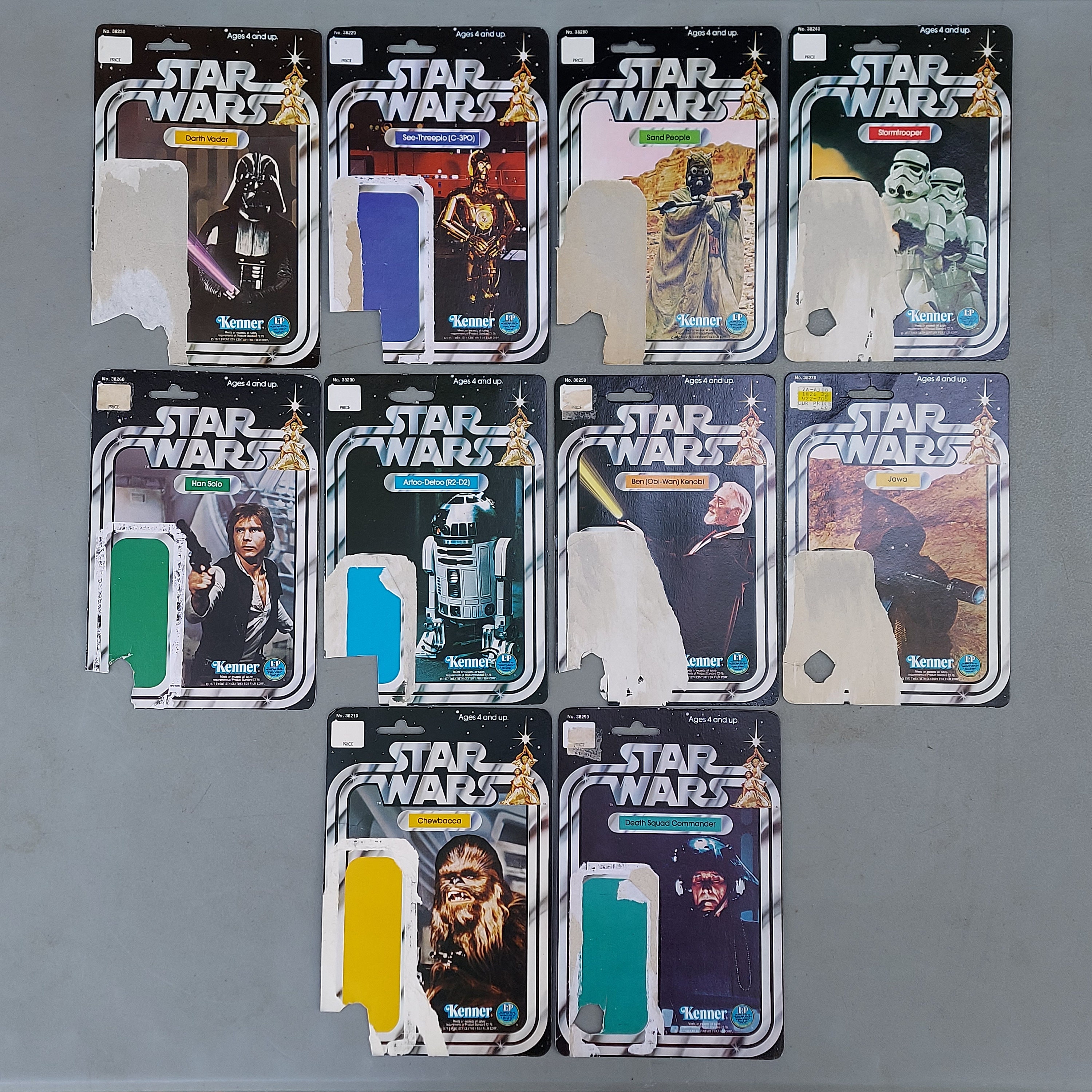 Star Wars 12 Back Cards Kenner 1978 (cut Pops) - Etsy