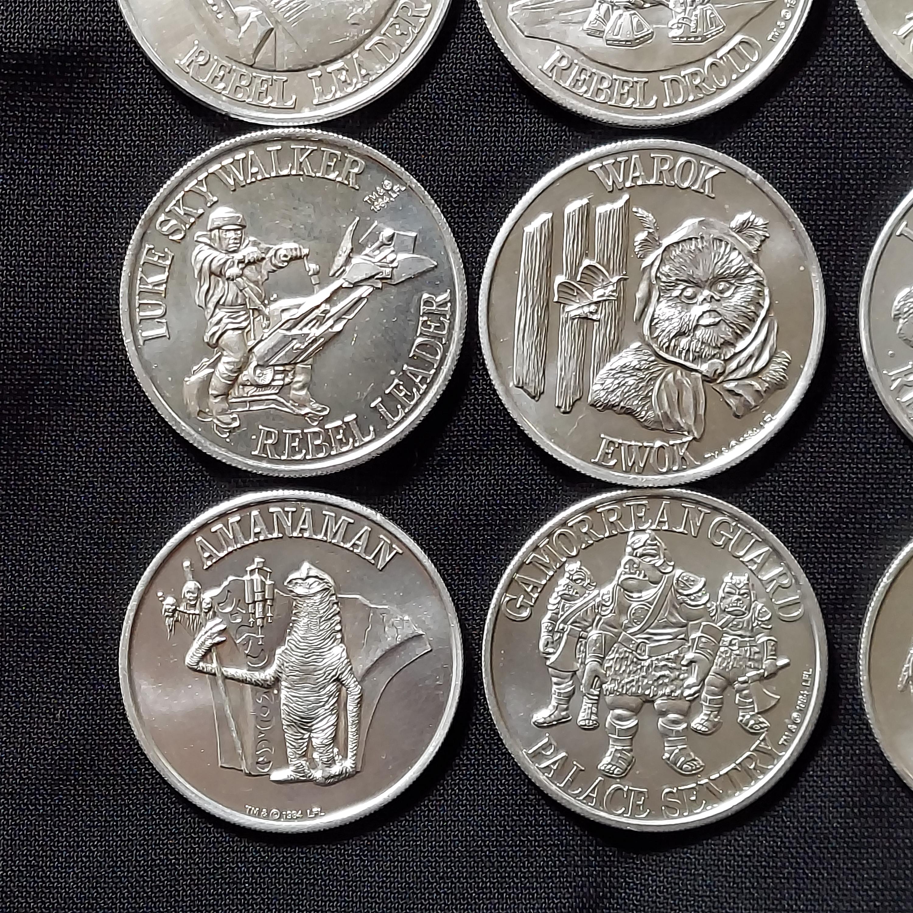 Star Wars the Power of the Force Coins by Kenner 1985 Potf - Etsy