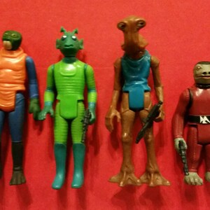Cantina aliens complete vintage Star Wars action figures