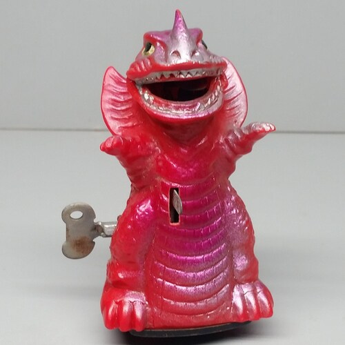 Godzilla Fire Monster Kaiju sparking windup toy shops by Yonezawa Japan 1965