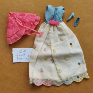 Barbie Francie outfit 1260 First Formal by Mattel 1966