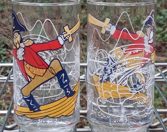 1970's McDonaldland マクドナルド グラスファイバー トレイ Mcdonalds Mcdonaldland Action Series Glass Drink Tumblers Glasses