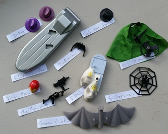 DC Comics suepr heroes SPARE PARTS by Toy Biz 1990s