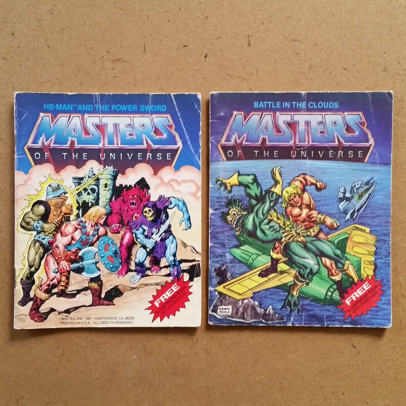 Masters of the Universe Mini Comics by Mattel 1982 | Etsy