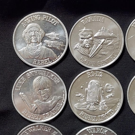 Star Wars the Power of the Force Coins by Kenner 1985 Potf