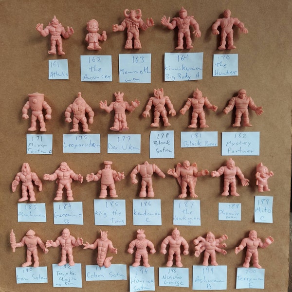 M.U.S.C.L.E MEN 161-200 Kinnikuman fantasy action figures by Mattel 1985